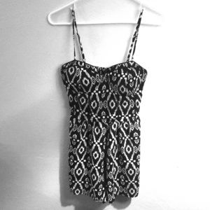 Adorable black and white romper